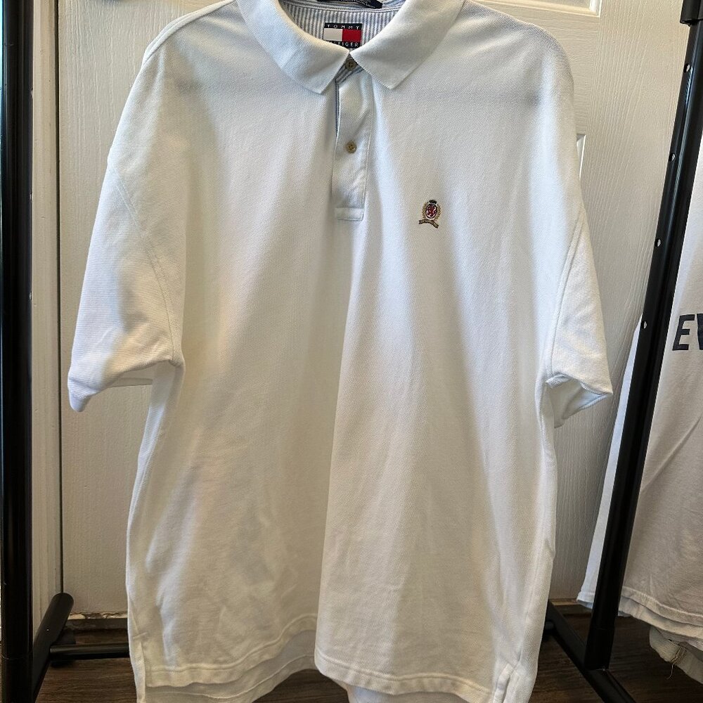 Tommy Hilfiger White Shirt Size XXL please read description for small holes